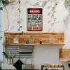 Vintage Tin Sign Wall Decor Funny Metal Poster for Garage Man Cave