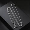 Vintage Eye of God Pendant Necklace for Men, Stainless Steel All-Seeing Eye Necklace, Retro Fashion Jewelry Accessories Gift