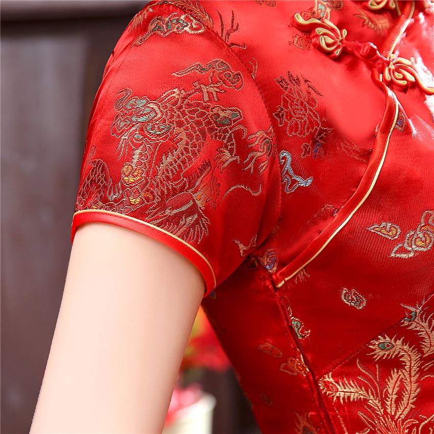 Qipao w dużych rozmiarach Damska seksowna mini z rozcięciem Cheongsam Vintage Mandaryński kołnierzyk Krótkie qipao Tradycyjna chińska sukienka Vestidos