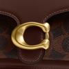 COACH Tabby Artificial Leather With Cow Leather Crossbody Bags Small Women's Maple Brown CCD26-B4MPL