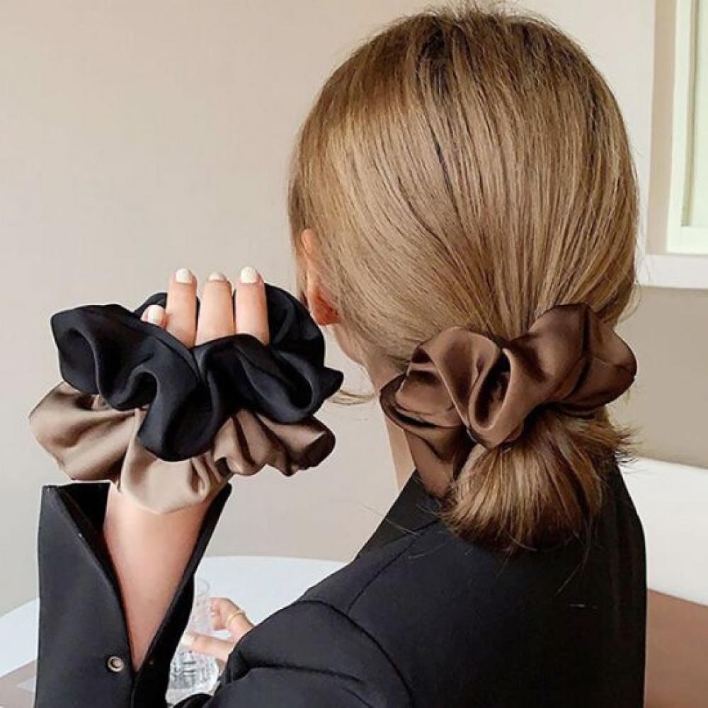 Mizqz Satin Hair Scrunchie King Hair Tie
