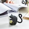 Japan Style 300ML Cute Cat Glass Water Cup Milk Tea Tea Cup Kitty Coffee Mug with Cat Tail Handle Drinkware