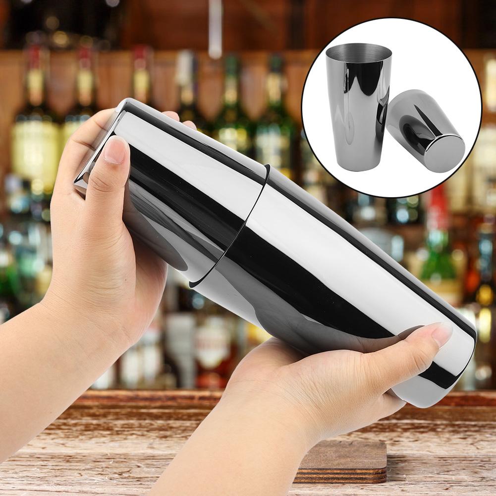 2 Stück Edelstahl Boston Cocktail Shaker Becher Bar Mischgetränk Barkeeper Werkzeug