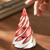 Creative Office Desk Toys Mini Christmas Tree Fidget Toy, Spiral Cone Toy for Stress Sensory Adults Relief, Contrast Color Plastic Kids Holiday Party