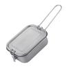 Metal Alloy Camping Bentos Container Portable Bentos Box Rectangle Lunch Box Outdoor Camping Picnic Cookware