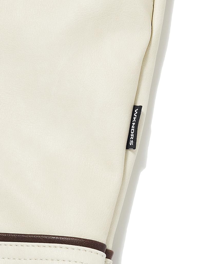 Wkndrs Washed Leather Jk (Ivory)