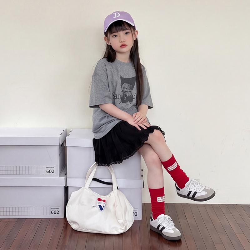 New Summer Kids' Cartoon Cat Short Sleeve T-shirt - Boys' Casual Korean Style Top