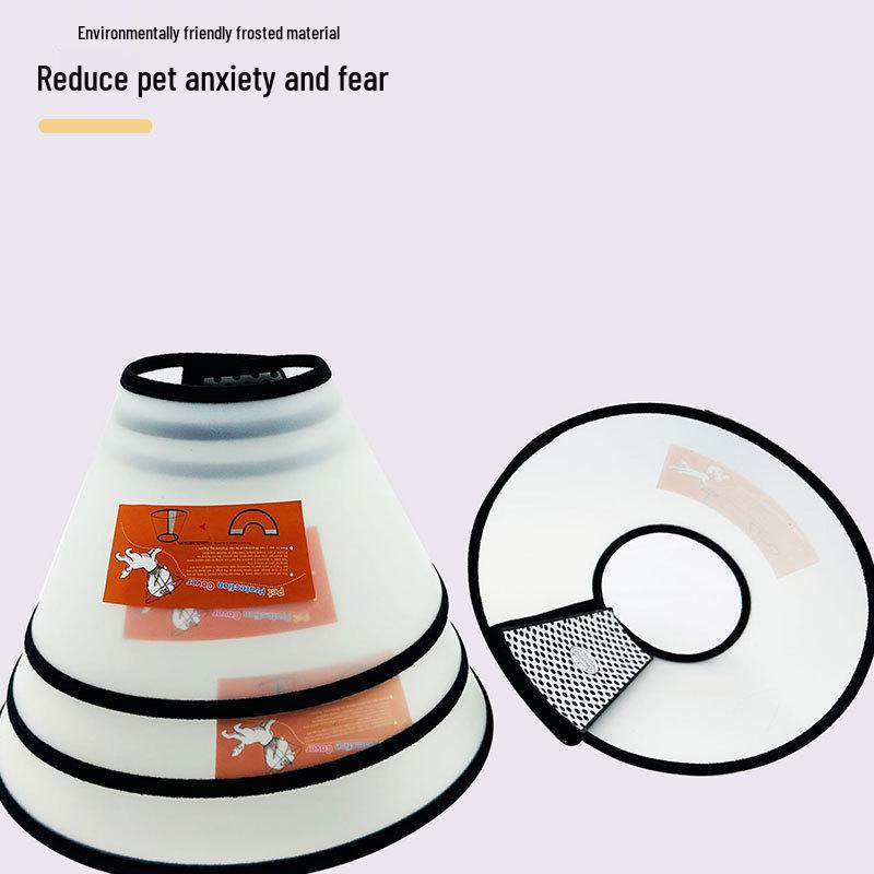 Pet Elizabeth Collar - Anti-Scratch, Anti-Lick, and Anti-Bite Protective Neck Cover for Dogs and Cats
