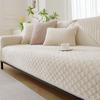 Cream Style Plush Sofa Cushion Gray All-Match Non-Slip Leather Sofa Cover Simple Sofa Cover Towel