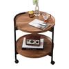 Premium Double Tier Beverage Tea Trolley Snack Cake Cart for Hotels Restaurants Mobile Serving Cart On Wheels Service Cart