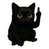 Middle Finger Animal Statue Cartoon Dog Cat Elephant Mouse Highland Cow Frog Turtle Hedgehog Figurine Resin Sculpture Desktop Decoration Ornament