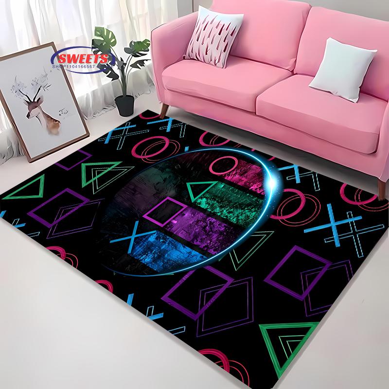 Druk 3D Kontroler do Gier Dywan Wielkopowierzchniowy do Salonu Sypialni Sofa Wycieraczka Kuchenna Mata Podłogowa Antypoślizgowa Dekoracja Trwała Mata