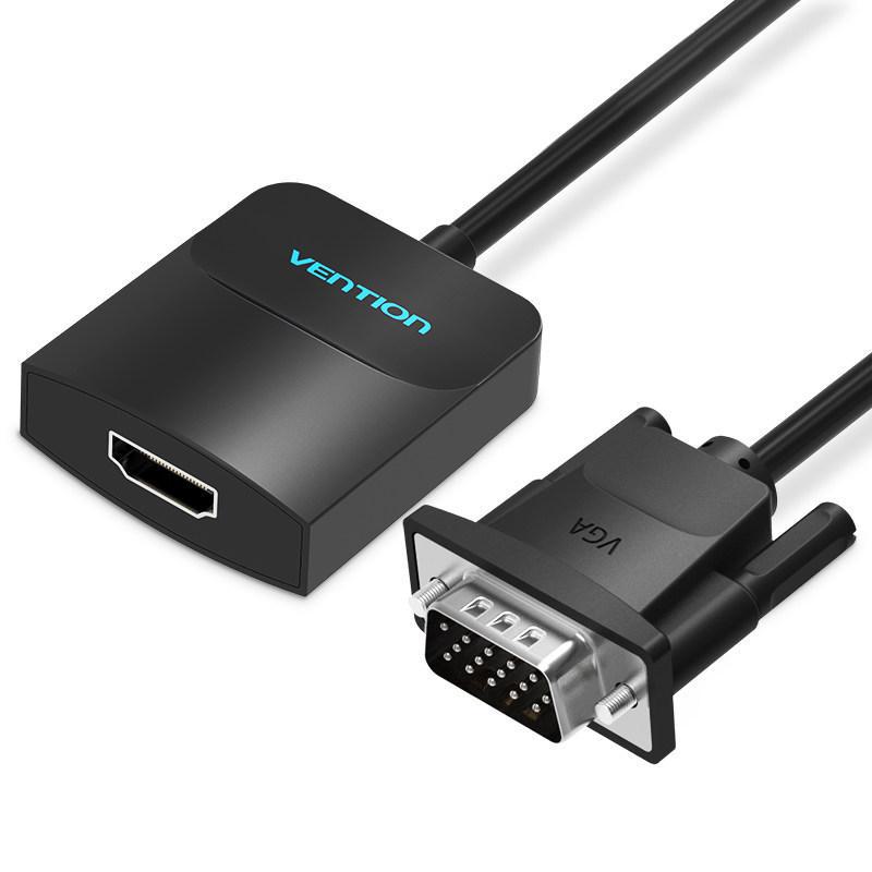 Weixun VGA To HDMI Converter with Audio - HD Adapter Cable for Computer, TV, Projector