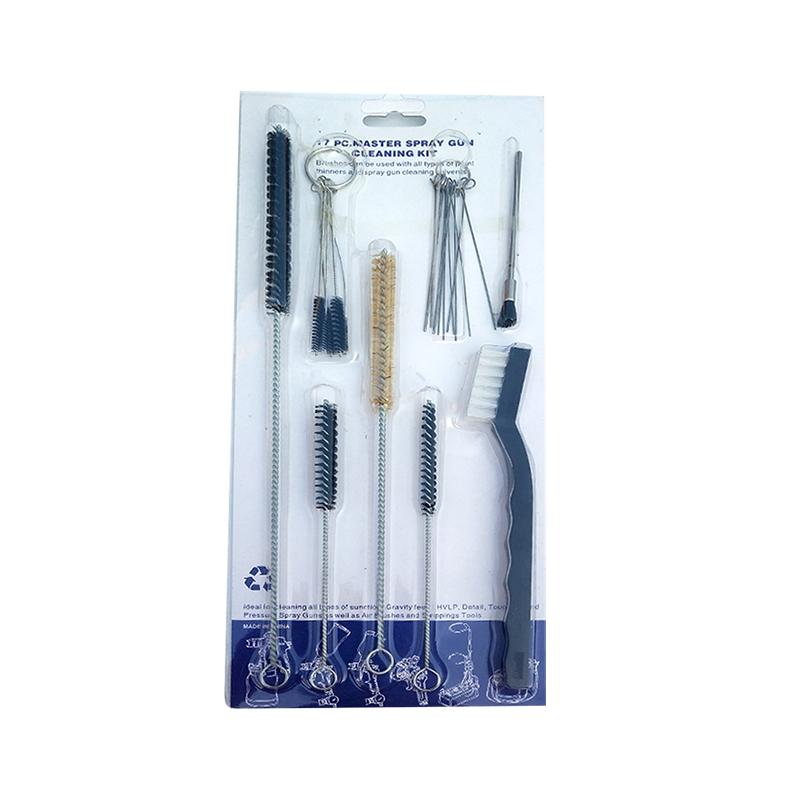 A 21-piece Set Of Car Paint Spray Gun Cleaning Brush Nozzle Pipe Unblocking And Cleaning Brush Cleaning Needle Tools