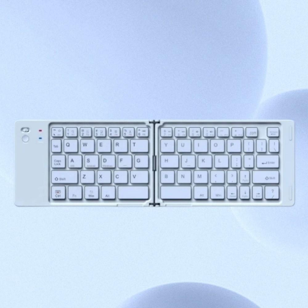 Slim Design Wireless Folding Keyboard Rechargeable Foldable Keyboard Bluetooth Keyboard  Tablet