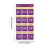 Classroom Organizer with Numbered Compartments for Phones