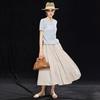 Wudao Natural Washi & Linen Blend Breathable Knit T-shirt
