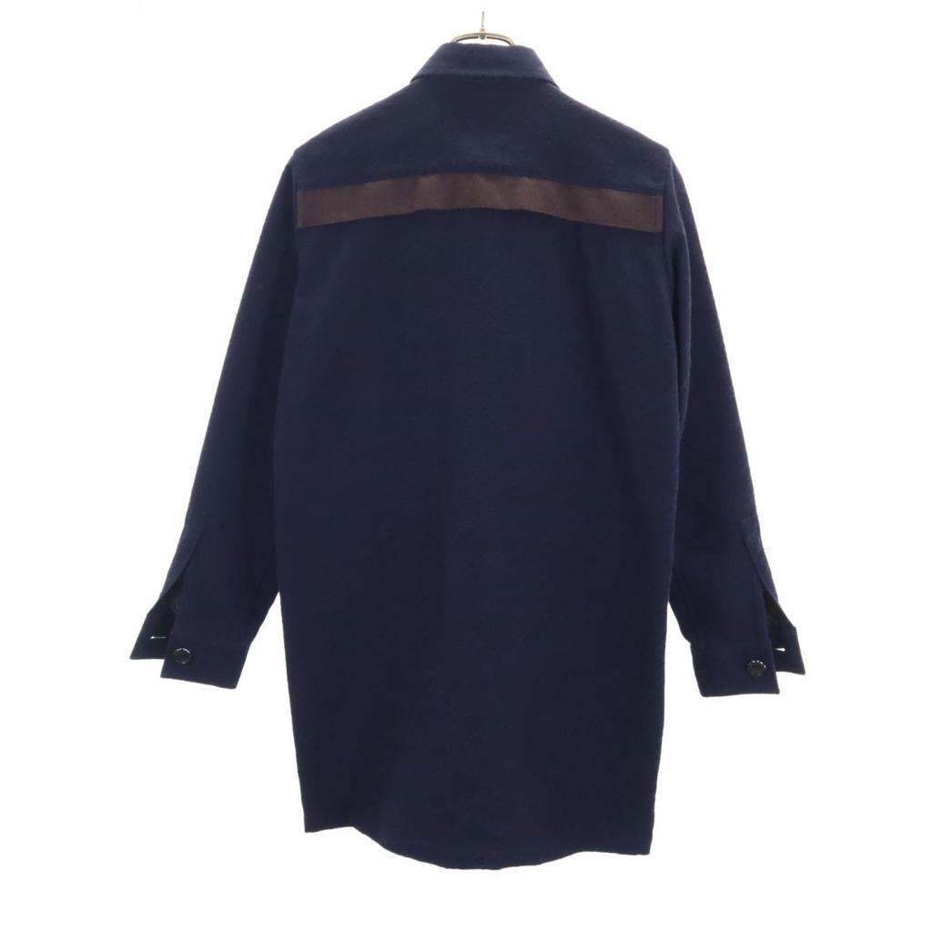 SHAREEF Made In Japan Stainless Collar Coat 1 Navy Men's Used