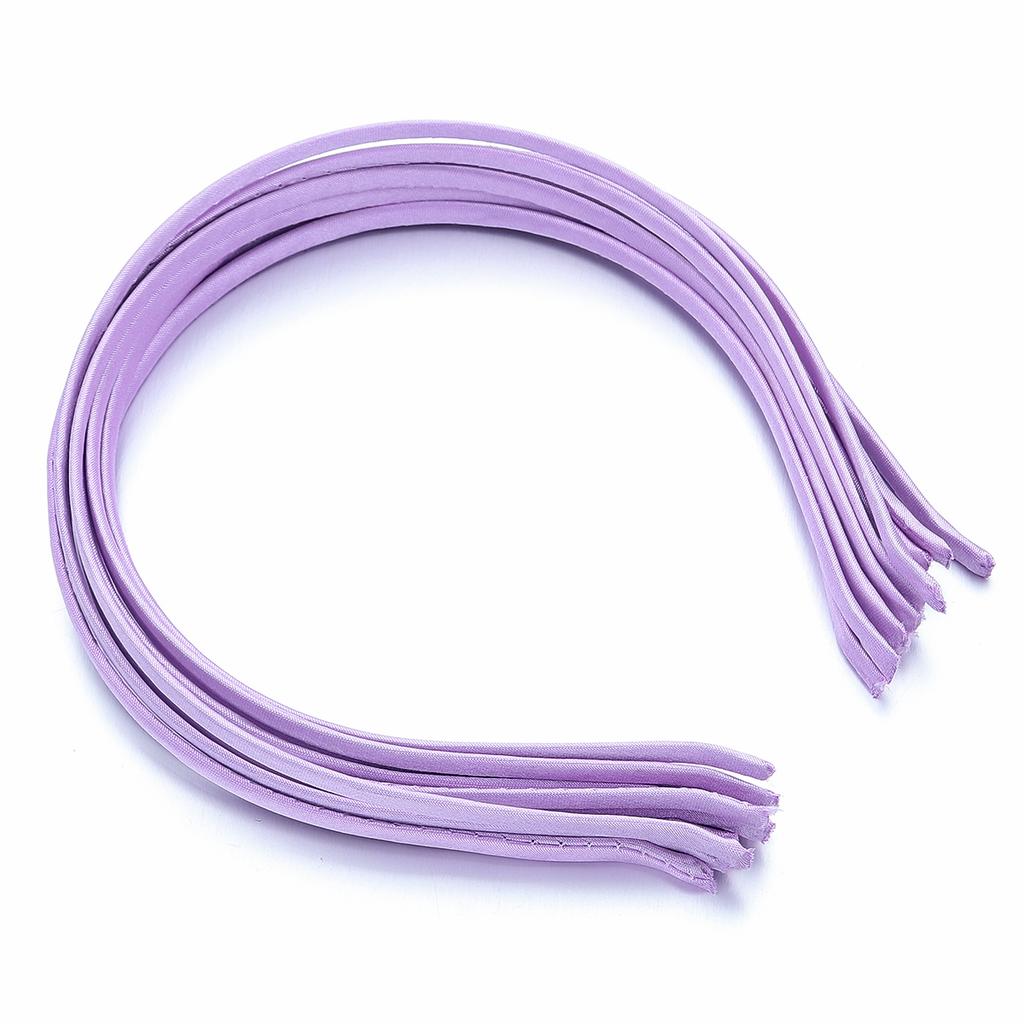 10Pcs Colorful Fabric Covered Headbands Hair Hoops Blank Base Settings DIY Hair Accessories Headwear Girls Makeup Wash Hairband