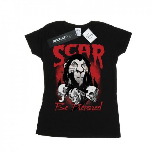 Disney Womens/Ladies The Lion King Scar Be Prepared Cotton T-Shirt