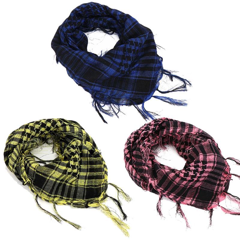 135Pcs 100X100Cm Outdoor Hiking Scarf Military Arab Tactical Desert Scarf Army Headwear Tassel T Universal Bandana Scarf Mask