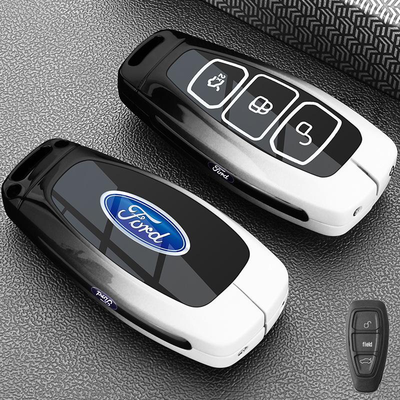 Ford 13-19 Ecosport & 15-18 Focus Folding 3-Button Key Case Metal Shell