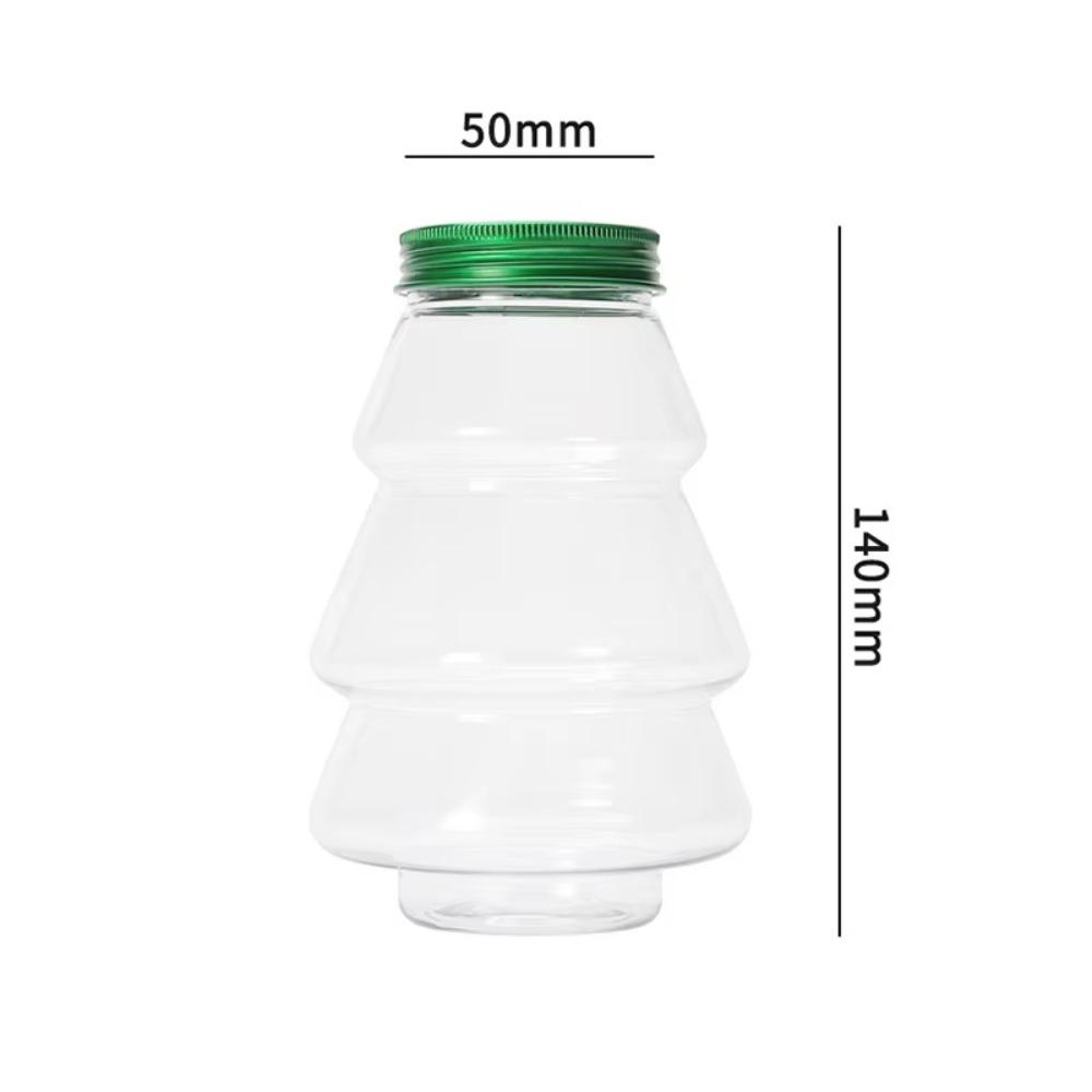 Gifts Christmas Tree Shaped Christmas Candy Jars Home Decor for Wedding Snacks Storage Bottle Multi-function Decorative Box
