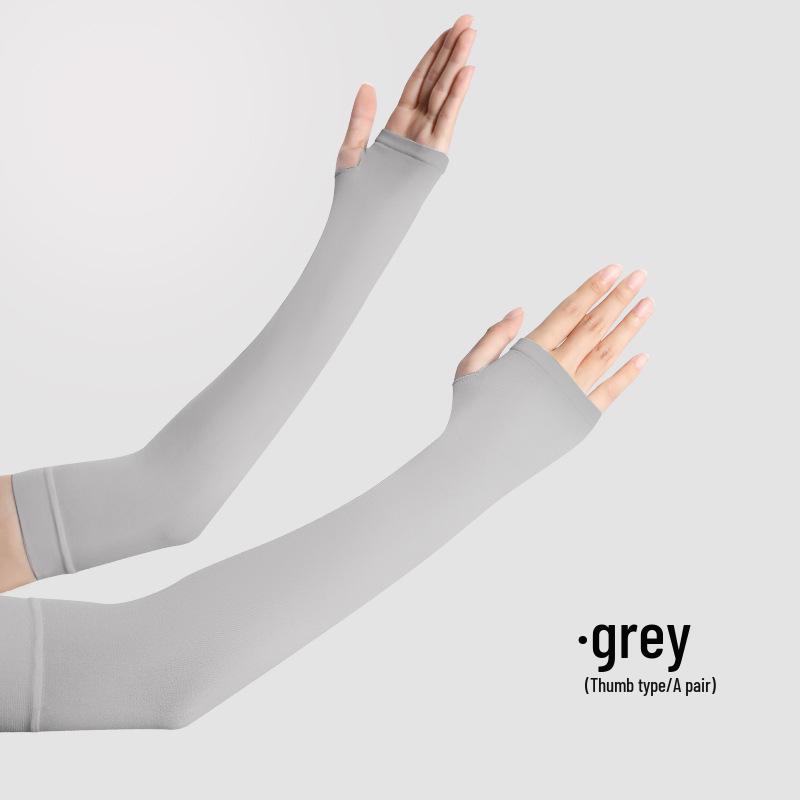 Men's UPF50+ UV Protection Ice Sleeves for Cycling & Driving