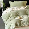 Thickened Milk Fleece Carved Fleece Four-Piece Warm Double-Sided Coral Fleece Bed Sheet Quilt Cover Bedding