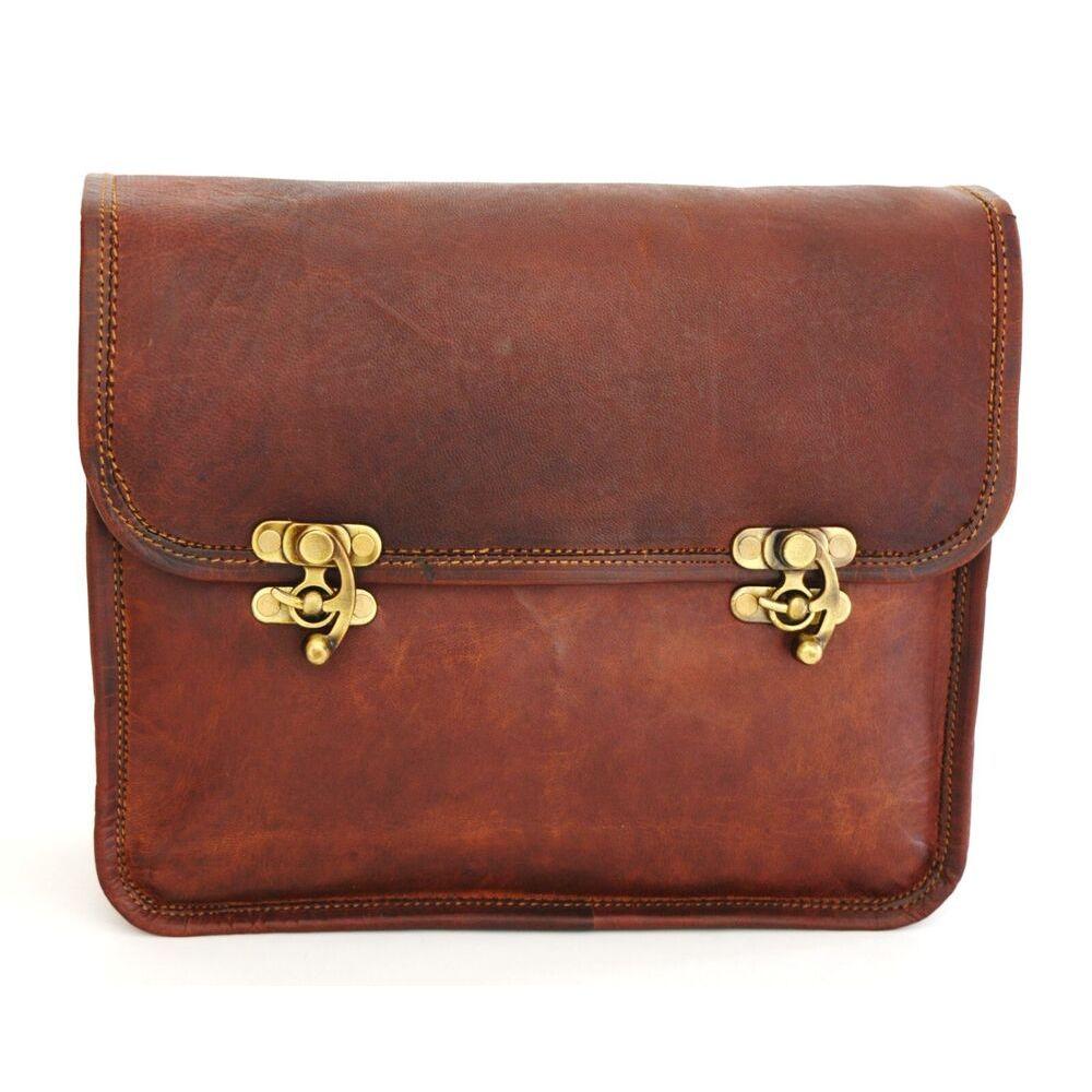 Geantă de mână vintage din piele autentică pentru femei