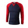 Stylish Men's Slim Fit Crew Neck Long Sleeve Raglan Tee With Classic Appeal