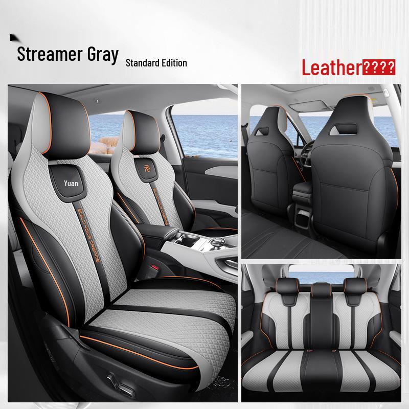 BYD Yuan UP Seat Cushion: All-Season, Durable, Thick, Perforated Car-Specific Seat Cover.