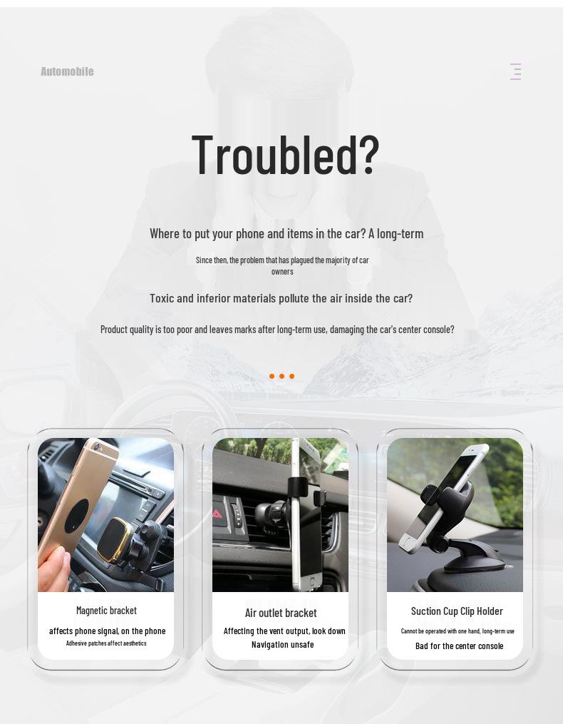 B-28 4v1 Aromaterapeutická protiskluzová podložka na telefon do auta