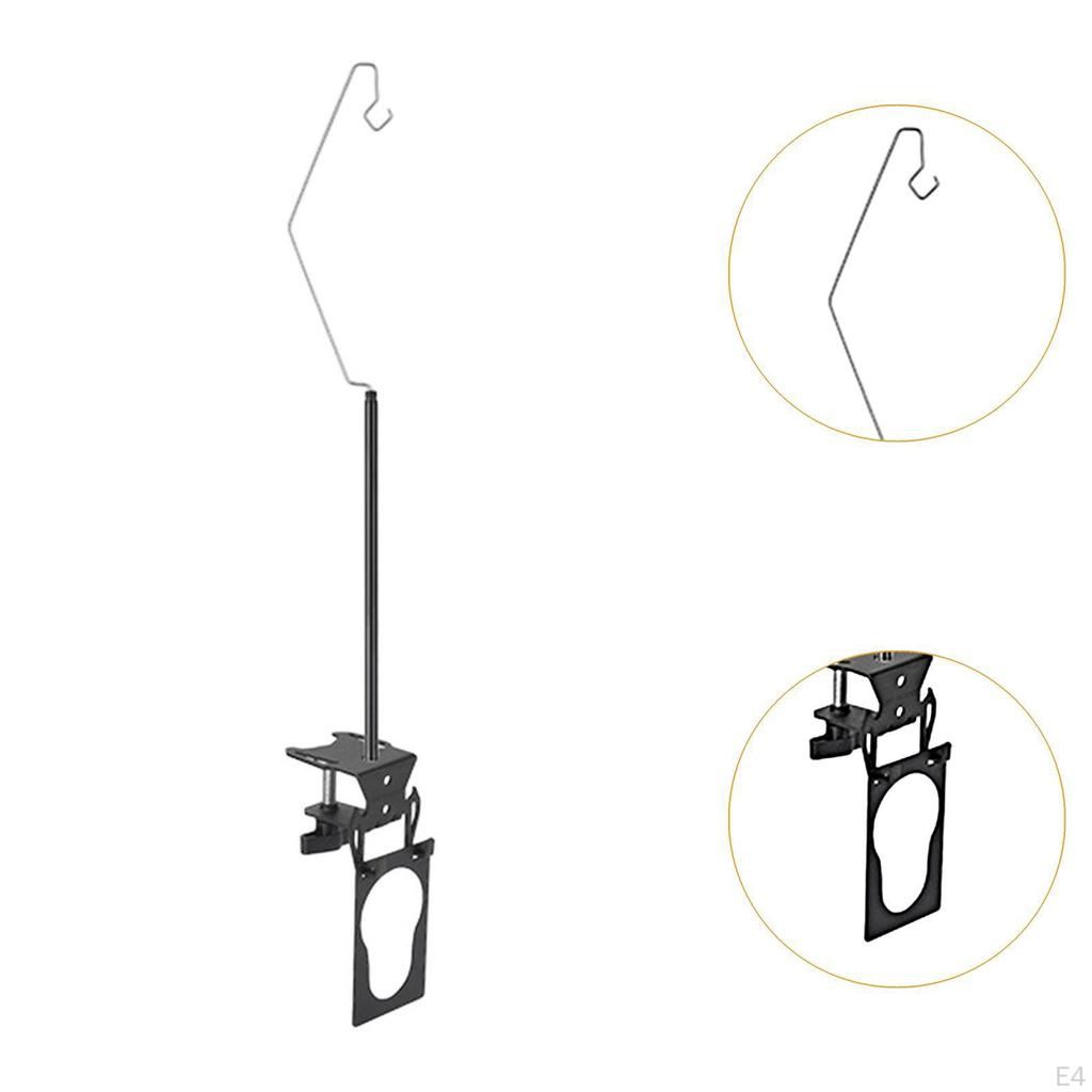 Tank Hook Organizer, Camping Light Holder, Accessory, Black, Ideal for Outdoor Activities