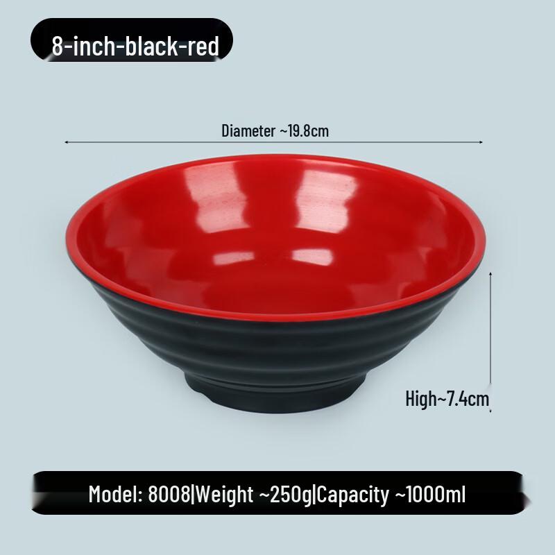 Zhishi Melamine Restaurant Noodle & Soup Bowl