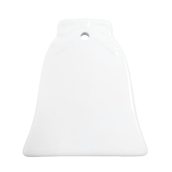 Sublimation Ceramic Ornament White Sublimation Blank Ornament Unfinished Christmas Hanging