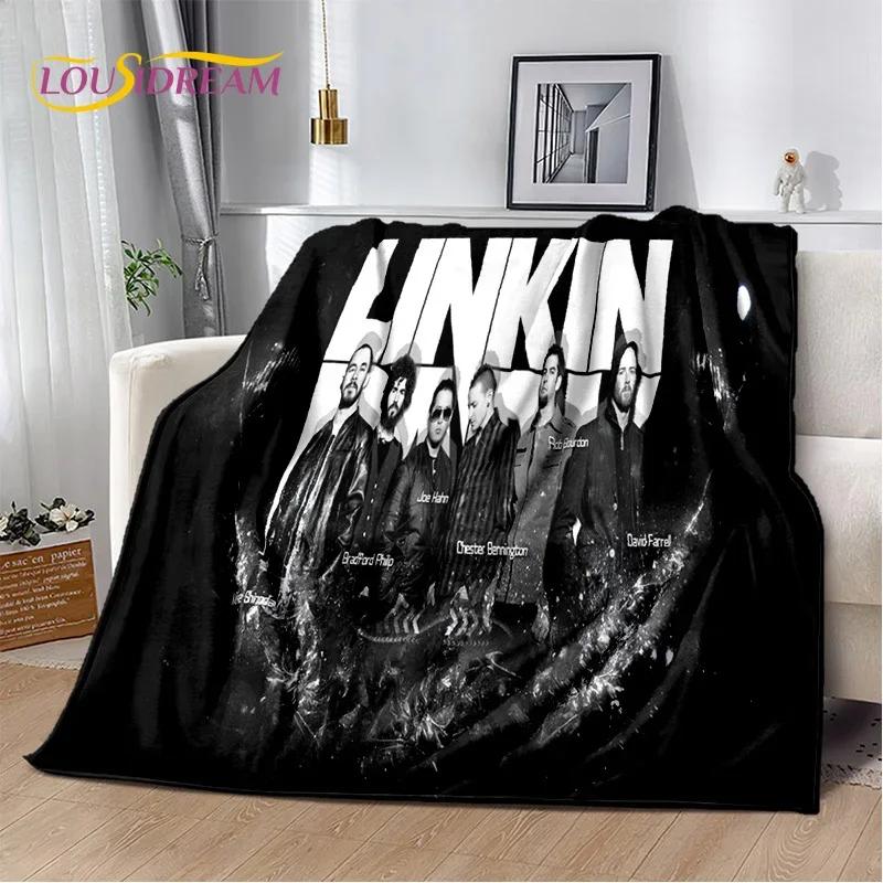 Ρετρό Μουσικό Συγκρότημα 3D L-Linkin-Park Μαλακές Κουβέρτες, Κουβέρτα για Ζέσταμα Άνετη Κουβέρτα για Πικνίκ Κρεβάτια Καναπέ Σπίτι Υπνοδωμάτιο Παιδί