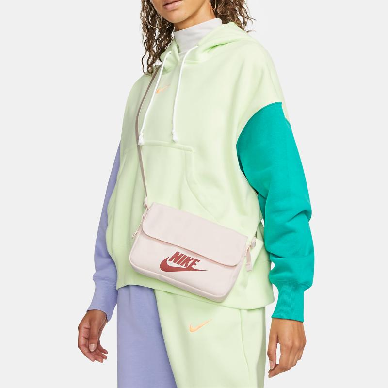Nike Fabric Small Square Bag Shoulder Bag Crossbody Bag Regular Women's Light Pink Casual CW9300-640 Casual CW9300-640
