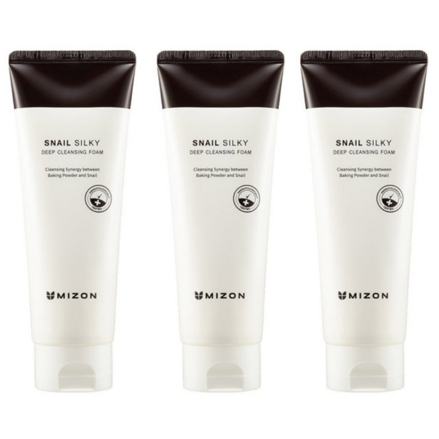 MIZON Snail Silky Deep Cleansing Foam 150ml*1Pc/2Pcs/3Pcs/4Pcs