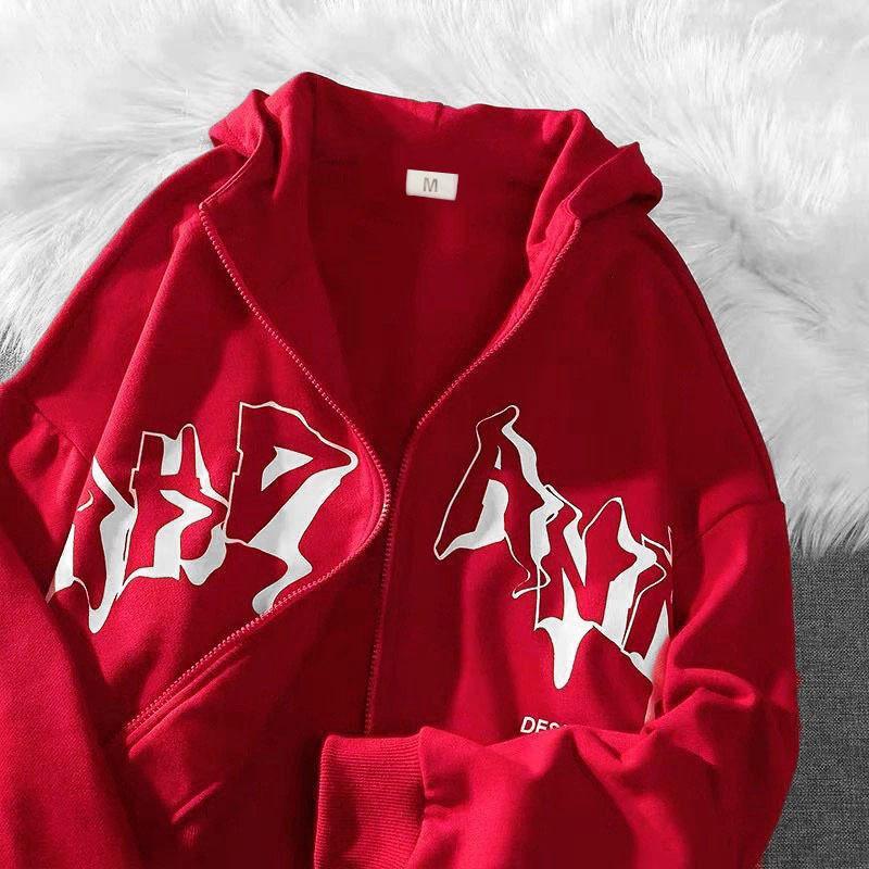 Men's Hooded Polo Shirt Sweatshirt Couples' Fall Design Zipper Jacket