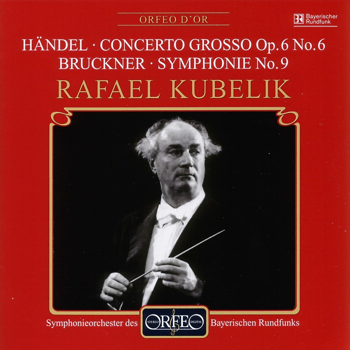 

CD BRUCKNER, HANDEL, RAFAEL KUBELIK; B - Bruckner: Symphony No. 9, Handel: C C550011B Europe ObiClassical Used