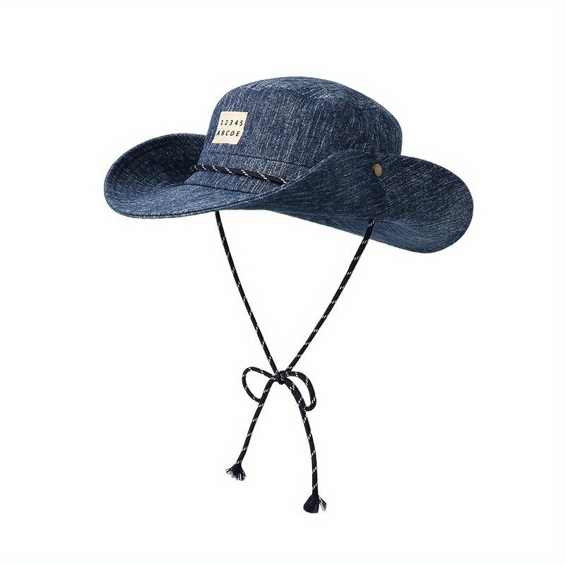 Wide Brim Bucket Hat for Men Women - Summer Breathable Sun Hat for Outdoor Camping, Hiking, Beach, Fishing & Music Festivals