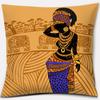 Home Decor Pillowcase Ethnic African Women Polyester  Car Sofa Cushion Cover   45x45cm