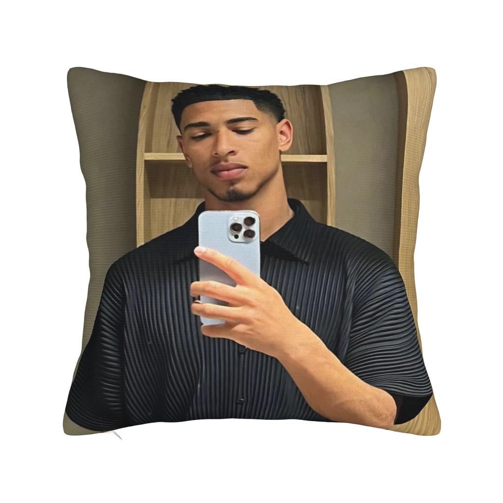 J-Jude B-Bellinghams Pillow Covers Merch Printed Cushion Cover Decorations Football Pillow Case Cover Home Multi-Size