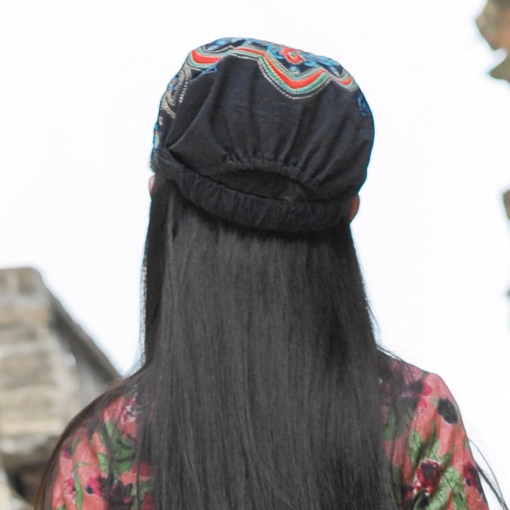 Ženy Mexický styl Etnické Vintage Výšivka Květiny Bandány Červený tisk Klobouk