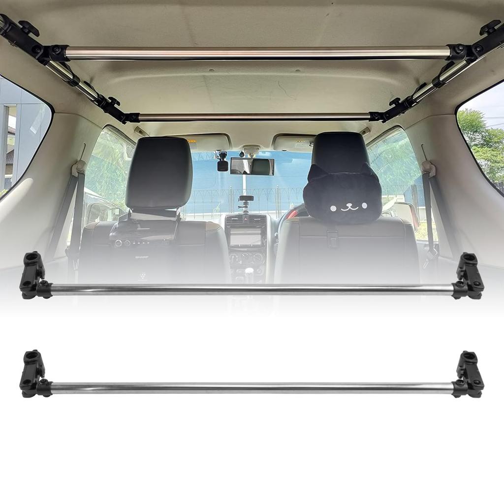 Jeyaic Cross Ride Car Storage Hanger Set of Compatible with Toyota Hiace and NV350 Caravan Left and Right Carrier 110cm Long Bars, Large, 2, (200