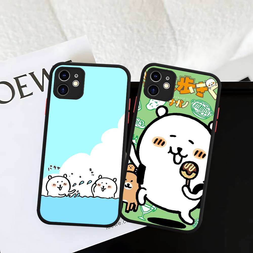 Popular Cute J-Joke B-Bear For IPhone 11 12 13 14 15 16 Pro Max Plus Matte Translucent Phone Cover