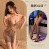 Sex Underwear Sexy Suspender One-piece Perspective Bright Nightclub Girls Seduction Dress Uniform Sex 'Fun Clothing