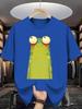 Unisex T-shirt Summer Men'S Fashion Pattern Short Sleeve Letter Pattern Print T-Shirt