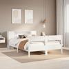VidaXL Lit bibliothèque sans matelas blanc 120x200 cm bois pin massif 3322952